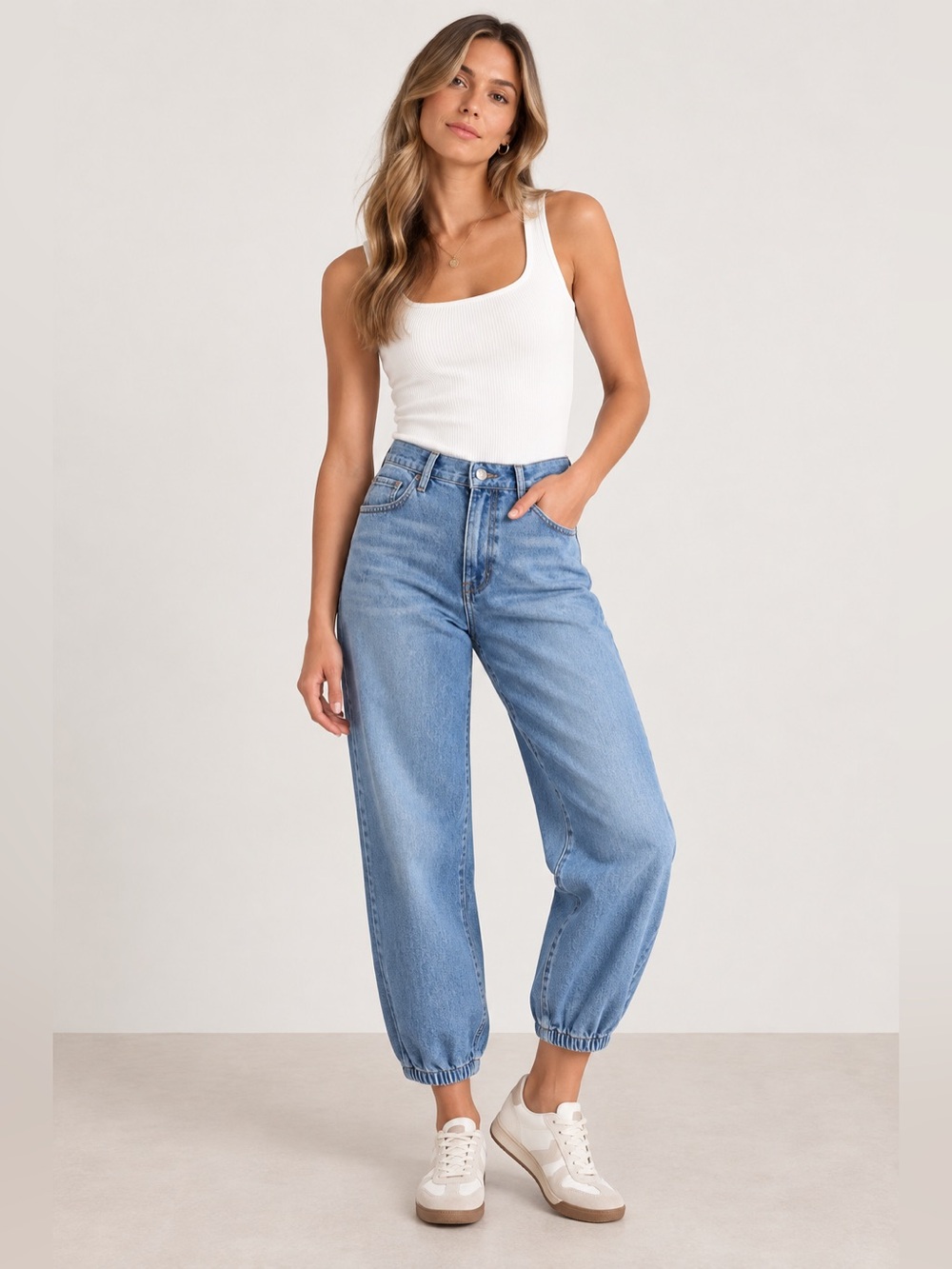 FRAME Le Lounge High Rise Relaxed Cropped Jogger Jeans Size 25